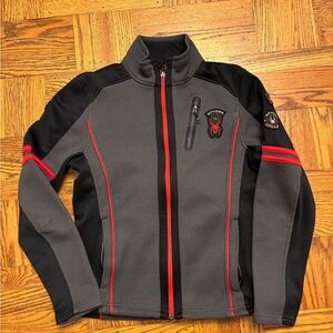 Spyder Gray and Black Jacket with Red Details